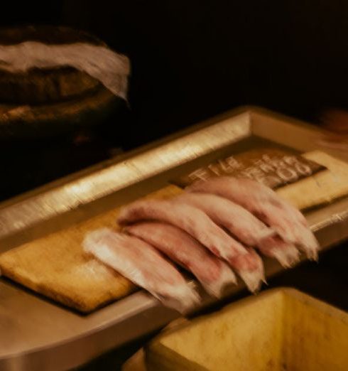 Butchers - Ham in a Butchers Shop