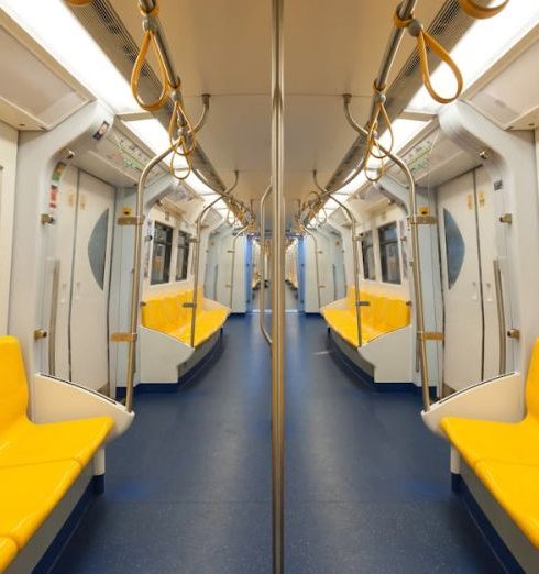 Public Transportation - Empty Subway Train