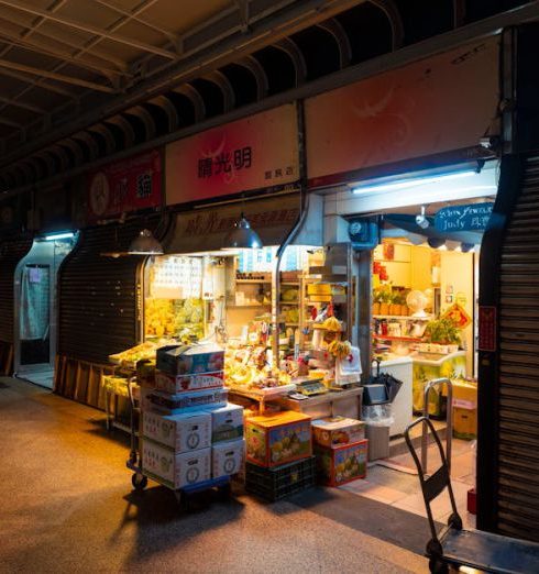 Grocery Stores - Fruit Stand at the Market