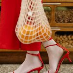 Eco-Conscious Shoppers - Person Wearing Red Kitten Heels