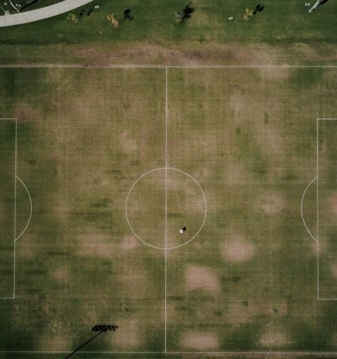 Community Spaces - Aerial View of a Soccer Field