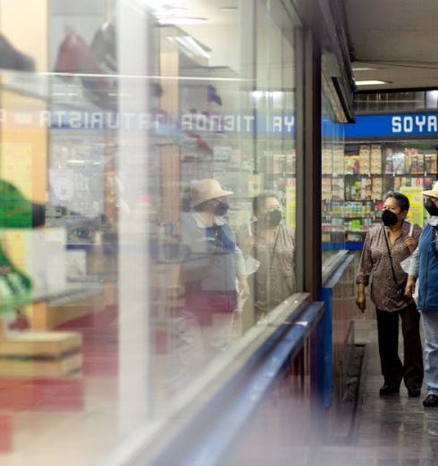 Sporting Goods Stores - Elderly Couple Inside a Mall