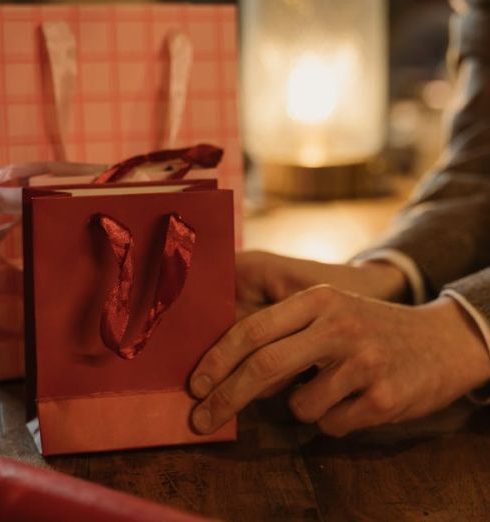 Pop-Up Shops - Paper Bags on the Wooden Table