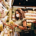 Health Food Stores - Woman Doing Grocery Shopping in a Supermarket