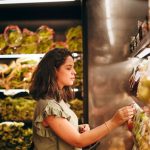 Supermarkets - Woman Buying Groceries in a Supermarket