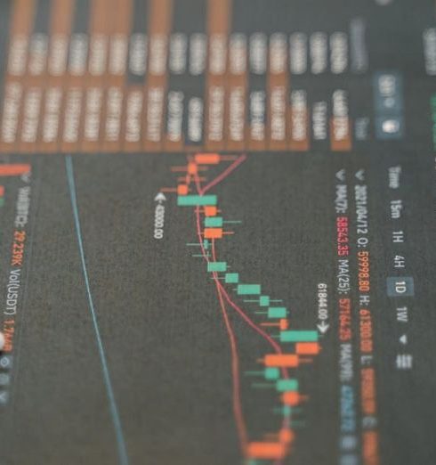 Investment Indicators - Close-up of financial graphs and stock data on a tablet, showcasing market analysis.