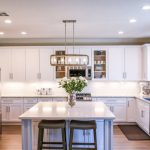 Kitchen - White Wooden Cupboards