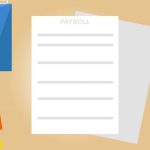 Compensation Plan - Top view of a payroll document on a desk with pencils and folders, ideal for finance themes.