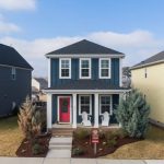 Family-Oriented - Aerial view of charming suburban homes in Wendell, NC, showcasing modern architecture.