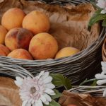 European Market - Baskets with Fruit at the Market