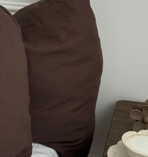 Furniture Cushions - Plate and Cup on Night Stand near Bed