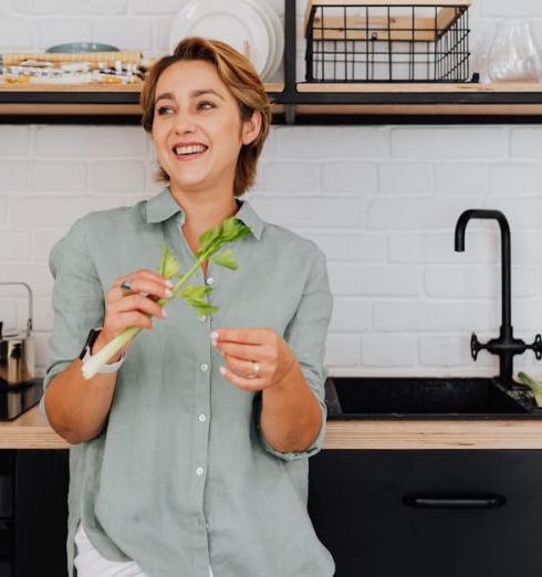 Air Fryer - Woman in Kitchen