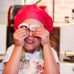 Cooking With Kids - Woman in White Floral Shirt Holding Red Plastic Plate