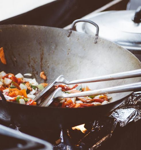 Leftovers - Vegetables Sauteed on Wok