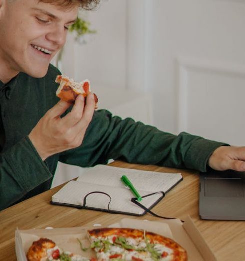 Home Office - Man in Green Long Sleeves Shirt Smiling