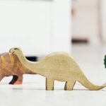 Kids’ Toys - Brown and Orange Dinosaur Plastic Toy