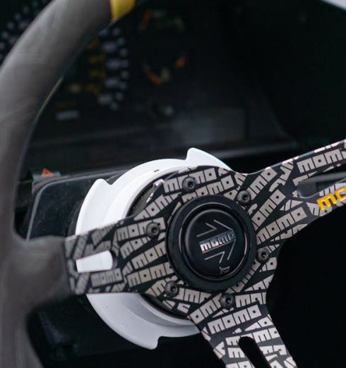 Bold Accents - Black and Yellow Steering Wheel