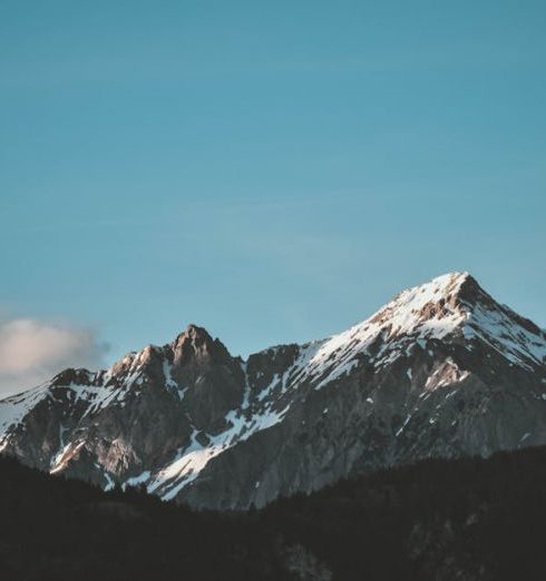 Wallpaper - Snow-top Mountain Under Clear Sky