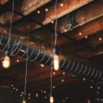 Exposed Beams - Black Pendant Lamps