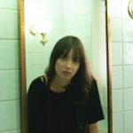 Bathroom Tiles - Woman in Black T-shirt Staring on Wall Mirror