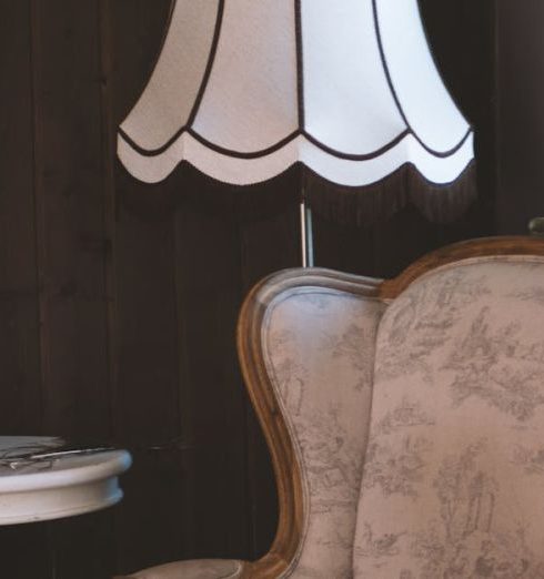 Furniture - Brown and White Armchair