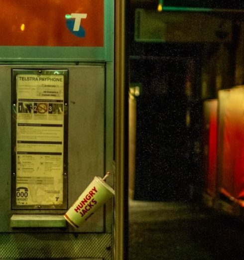 Wi-Fi Security - A pay phone in a dark alley at night