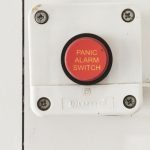 Alarm Systems - White and Red Panic Alarm Switch