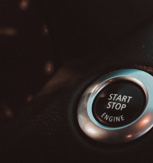 Keyless Entry - Car Interior With Focus On The Ignition