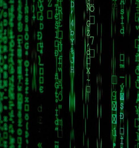 Cybersecurity - Close-up Photo of Matrix Background