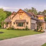 Landscaping - Beige Bungalow House