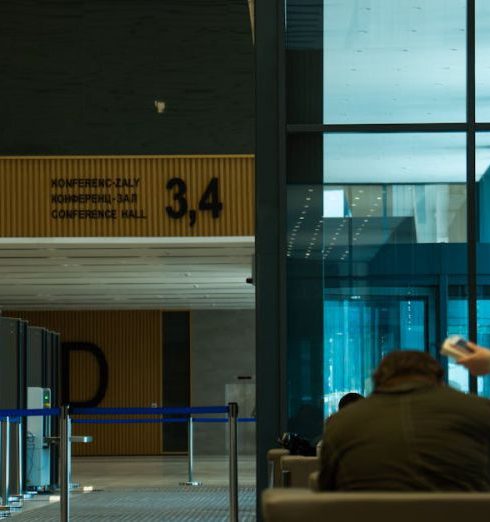 Security Gates - People Sitting at the Table