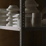 Modular Shelving - Handmade Plates on a Shelf