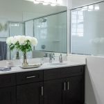 Bathroom Cabinets - White Ceramic Sink With Stainless Steel Faucet