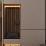 Hidden Storage - Modern Wardrobe in House Entrance