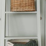 Farmhouse Furniture - Baskets on a Decorative Ladder