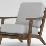 Furniture Styles - Gray Armchair in Wooden Frame