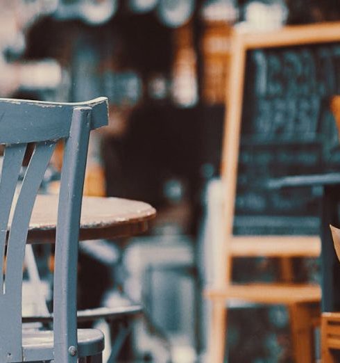 Vintage Furniture - Chairs and Tables in Restaurant