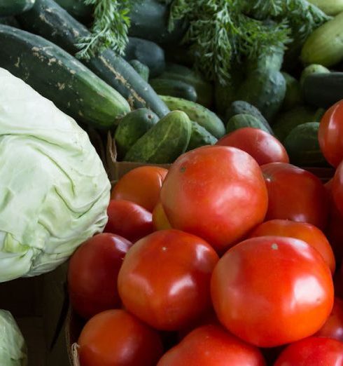 Vegetables - Pile of Assorted-varieties of Vegetables