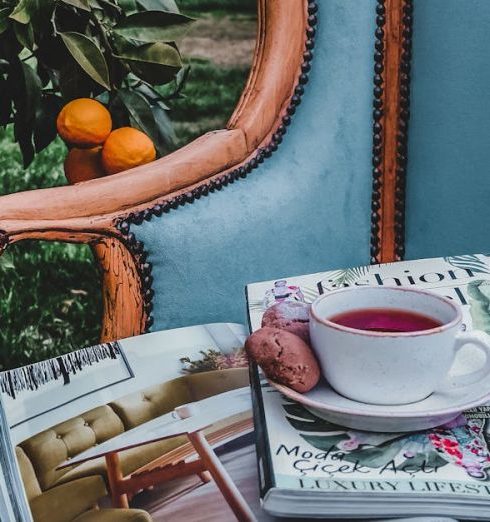 Garden Edging - Magazines on an Armchair