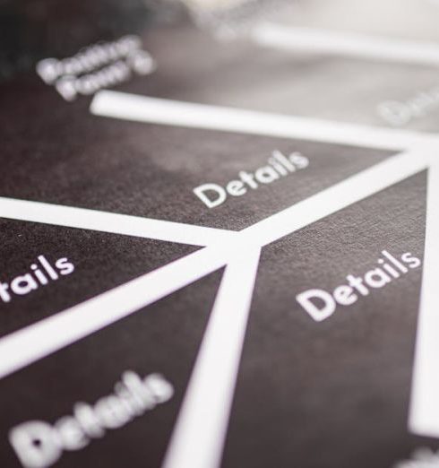 Product Roadmap - Close-up of a diagram showing points and details for strategy planning.